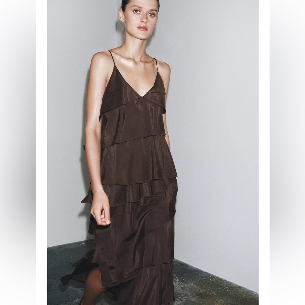 Zara ZW Collection Ruffled Dress - Picture 3 of 8